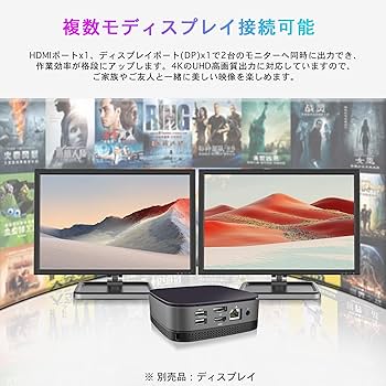 【メーカー交換・未使用品】Office搭載 高性能ミニPC VETESA VETESA コンパクト小型 パソコン Windows11搭載 ミニPC小型